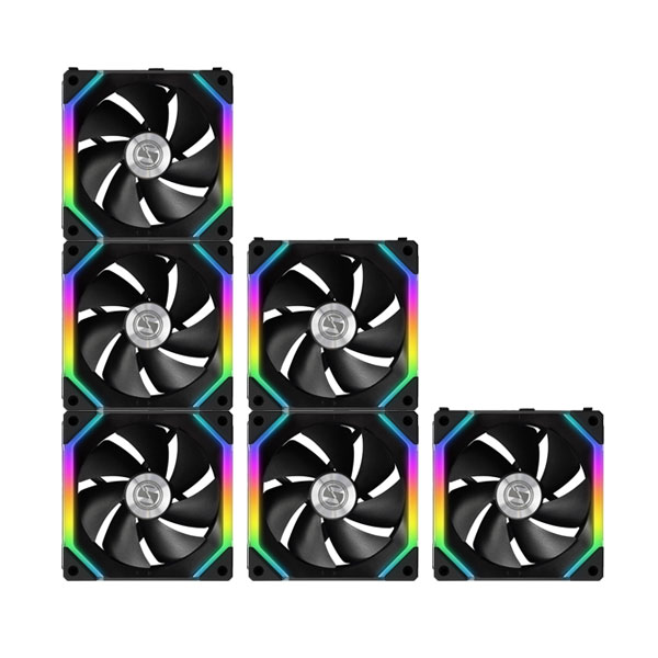 Lian Li UNI Fan SL120 - 120mm Black (3-Fan Pack) - Azio Online